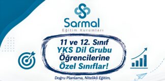 11 ve 12. Sınıf YKS Dil Grubu Öğrencilerine Özel Sınıflar.